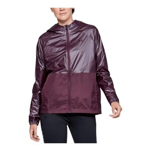 NEW Under Armour Women's UA Storm Metallic Hooded Jacket Level Purple